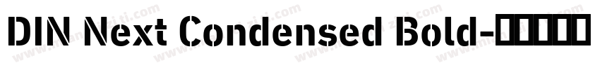 DIN Next Condensed Bold字体转换